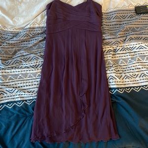 David’s Bridal plum dress